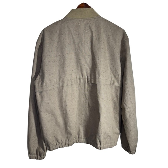 Club Monaco Men's Tan Cotton Bomber Jacket Size XL - Picture 11 of 13